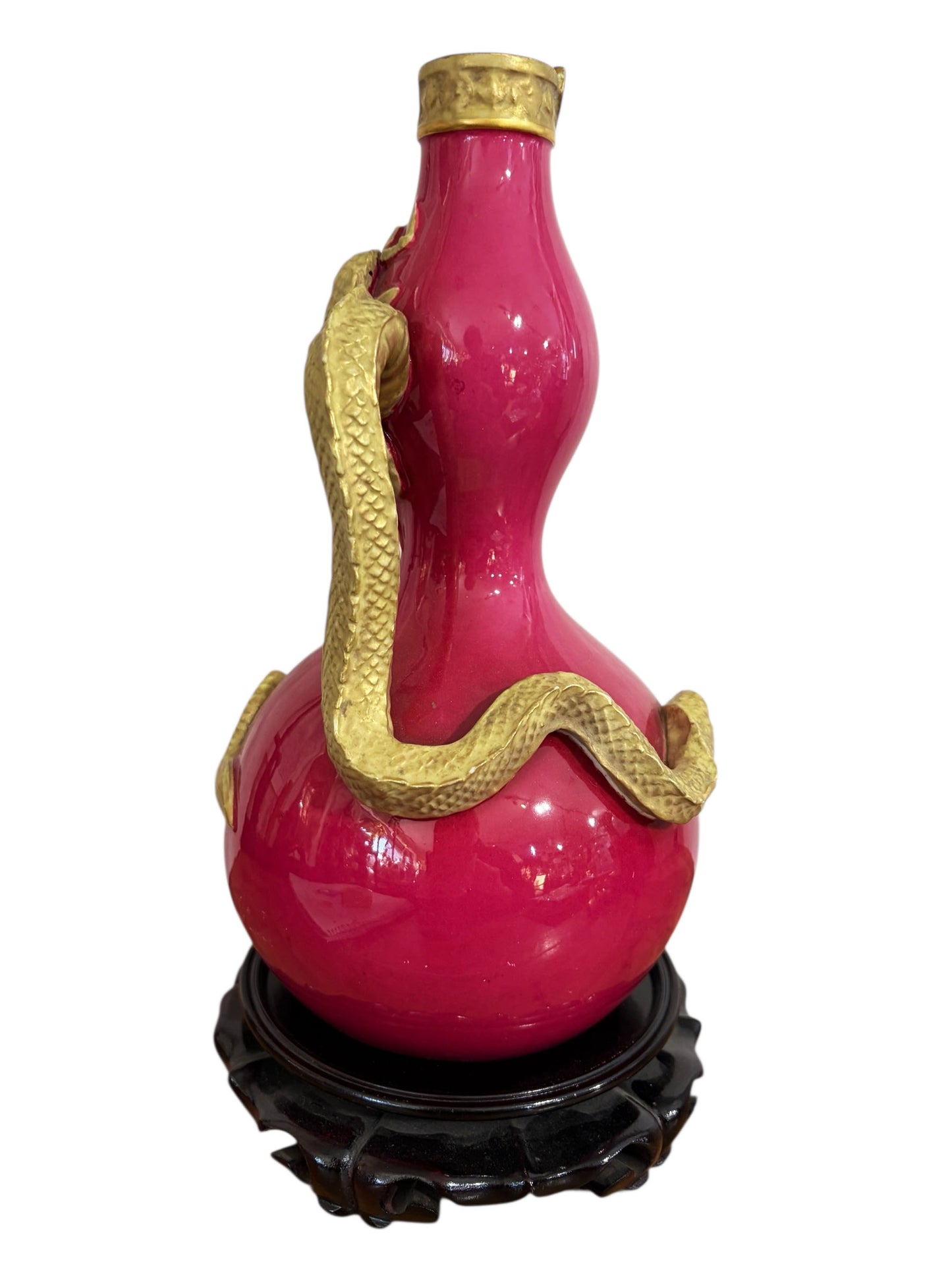 #384  Superb 19th .c Royal Worcester Porcelain Dragon Ewer