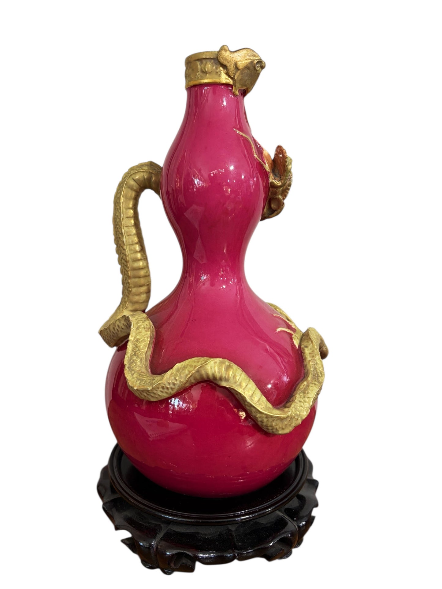 #384  Superb 19th .c Royal Worcester Porcelain Dragon Ewer