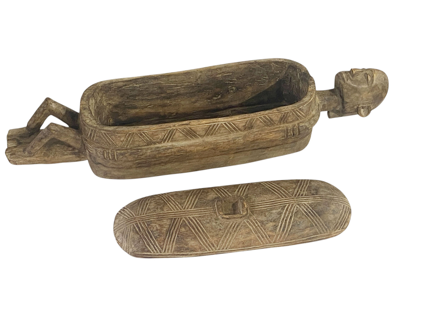 #1155 Vintage  Dogon Pharmacopoeia Box/ Ceremonial Vessel  Mali 24" w