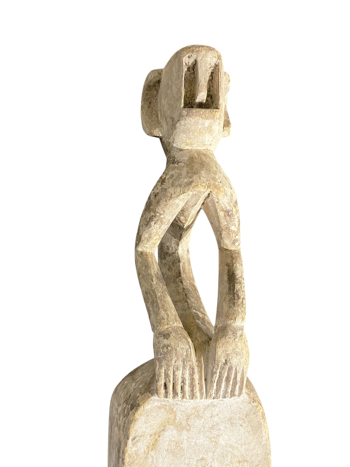 #1147 Vintage Dogon  Tribe Carved Wooden Monkey  Mask 22" H