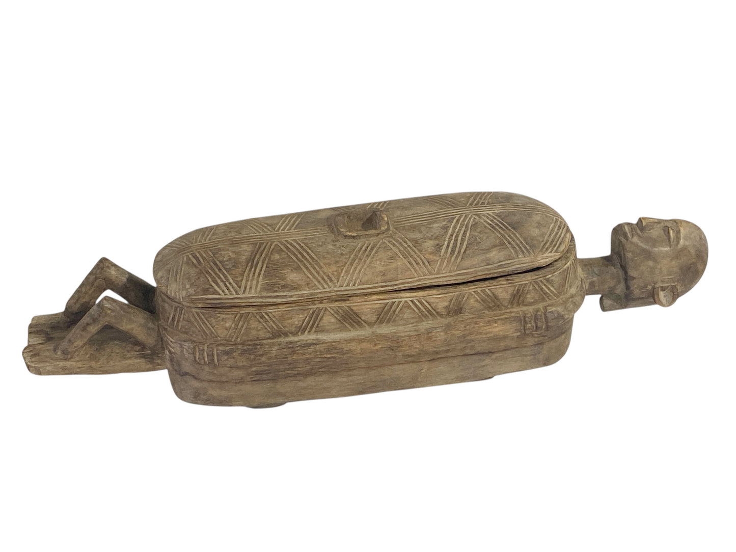 #1155 Vintage  Dogon Pharmacopoeia Box/ Ceremonial Vessel  Mali 24" w