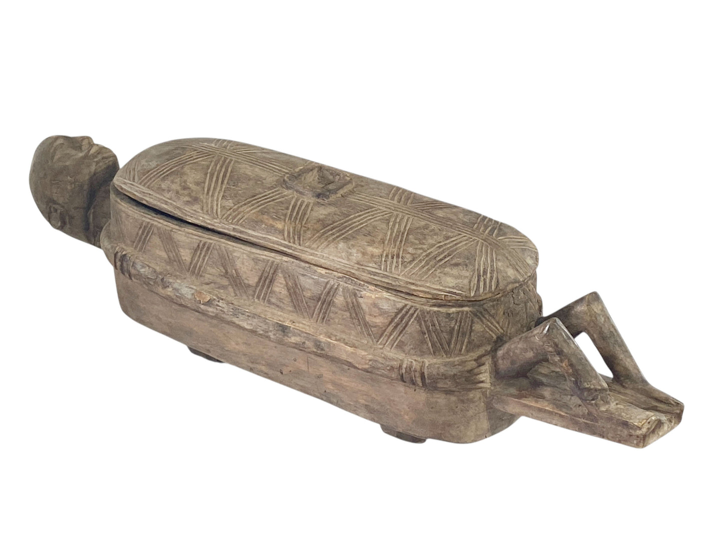 #1155 Vintage  Dogon Pharmacopoeia Box/ Ceremonial Vessel  Mali 24" w