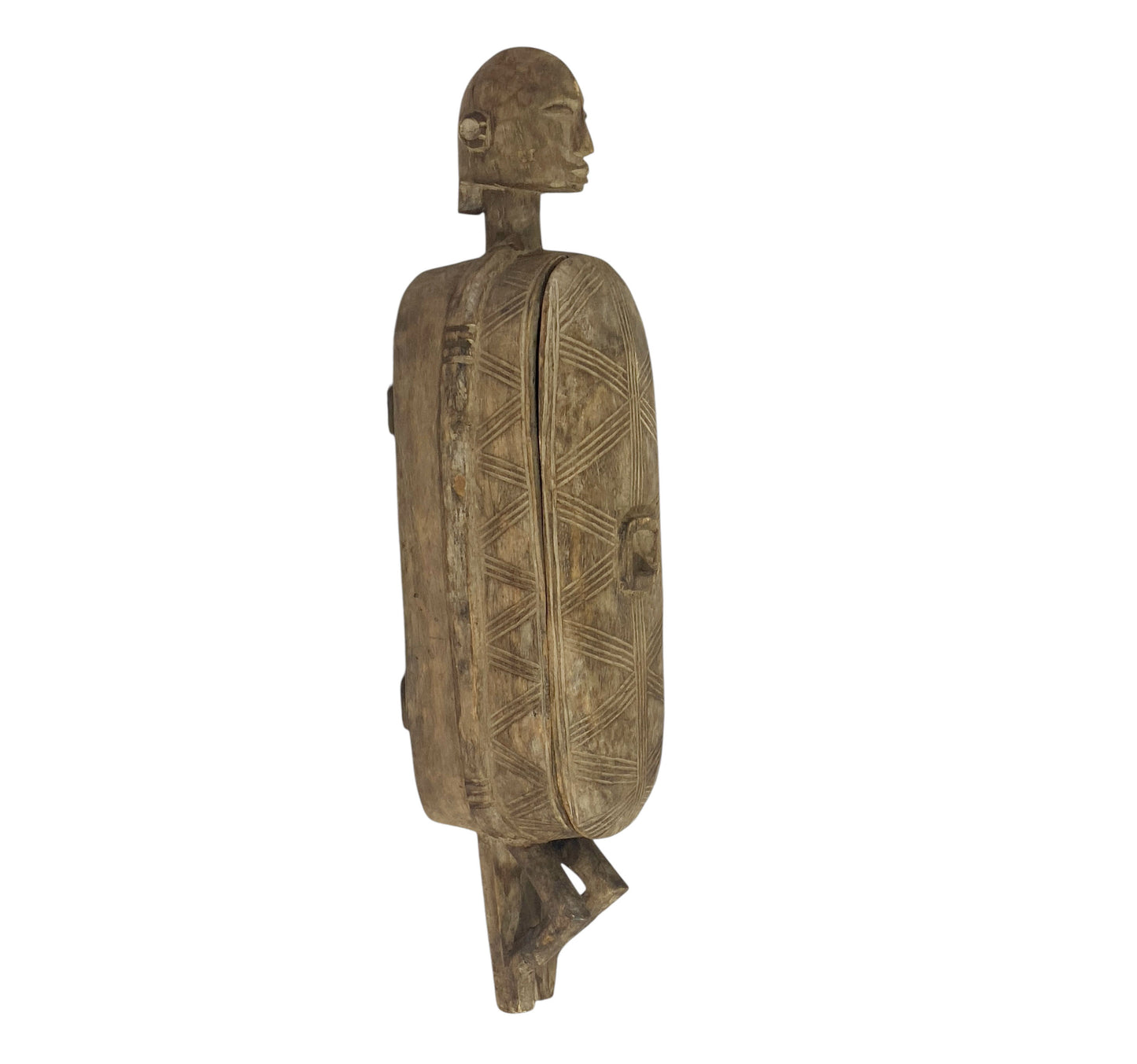 #1155 Vintage  Dogon Pharmacopoeia Box/ Ceremonial Vessel  Mali 24" w