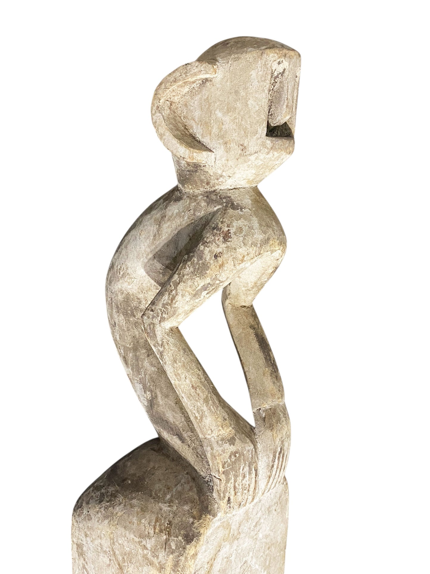 #1147 Vintage Dogon  Tribe Carved Wooden Monkey  Mask 22" H