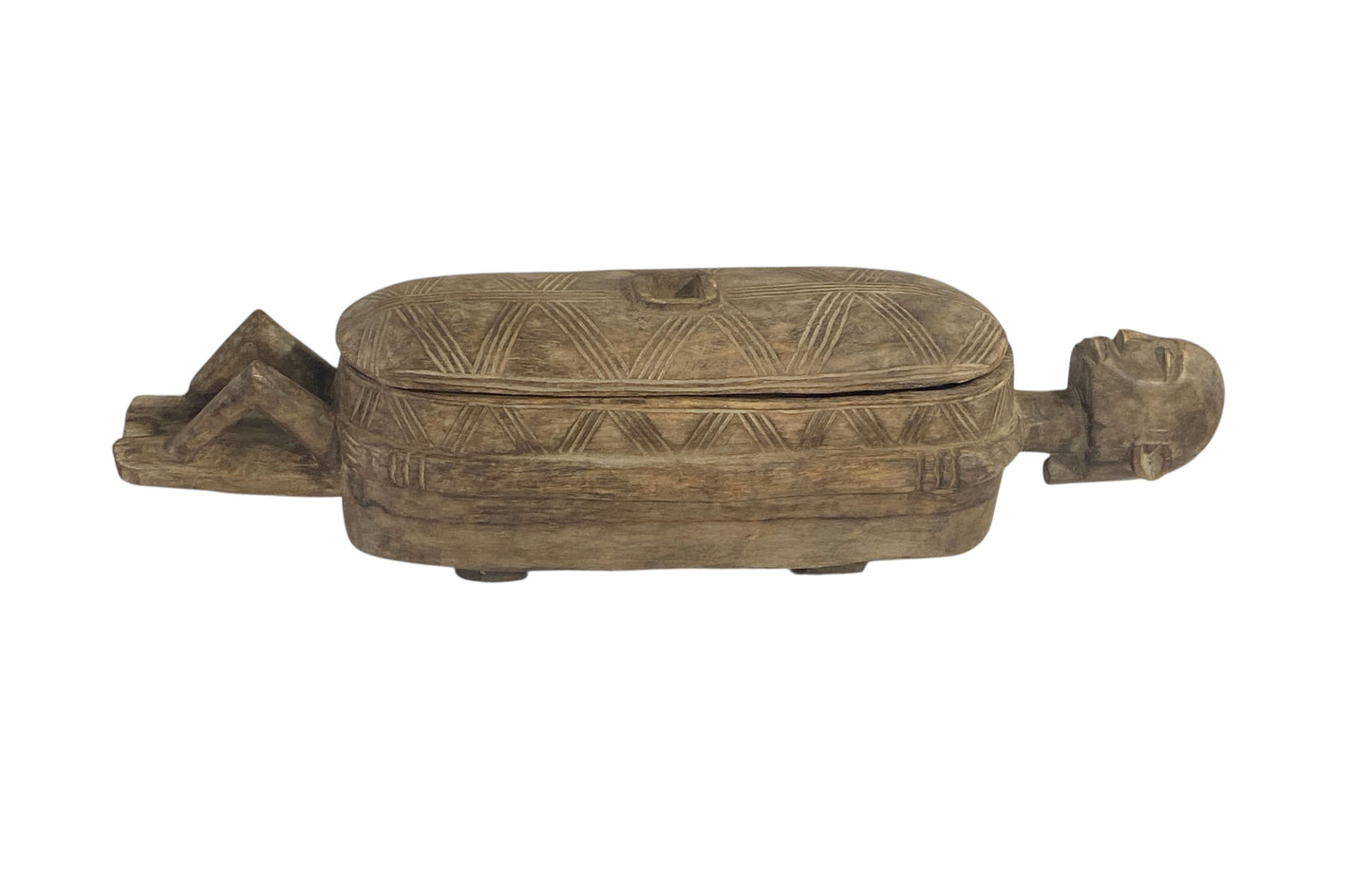 #1155 Vintage  Dogon Pharmacopoeia Box/ Ceremonial Vessel  Mali 24" w