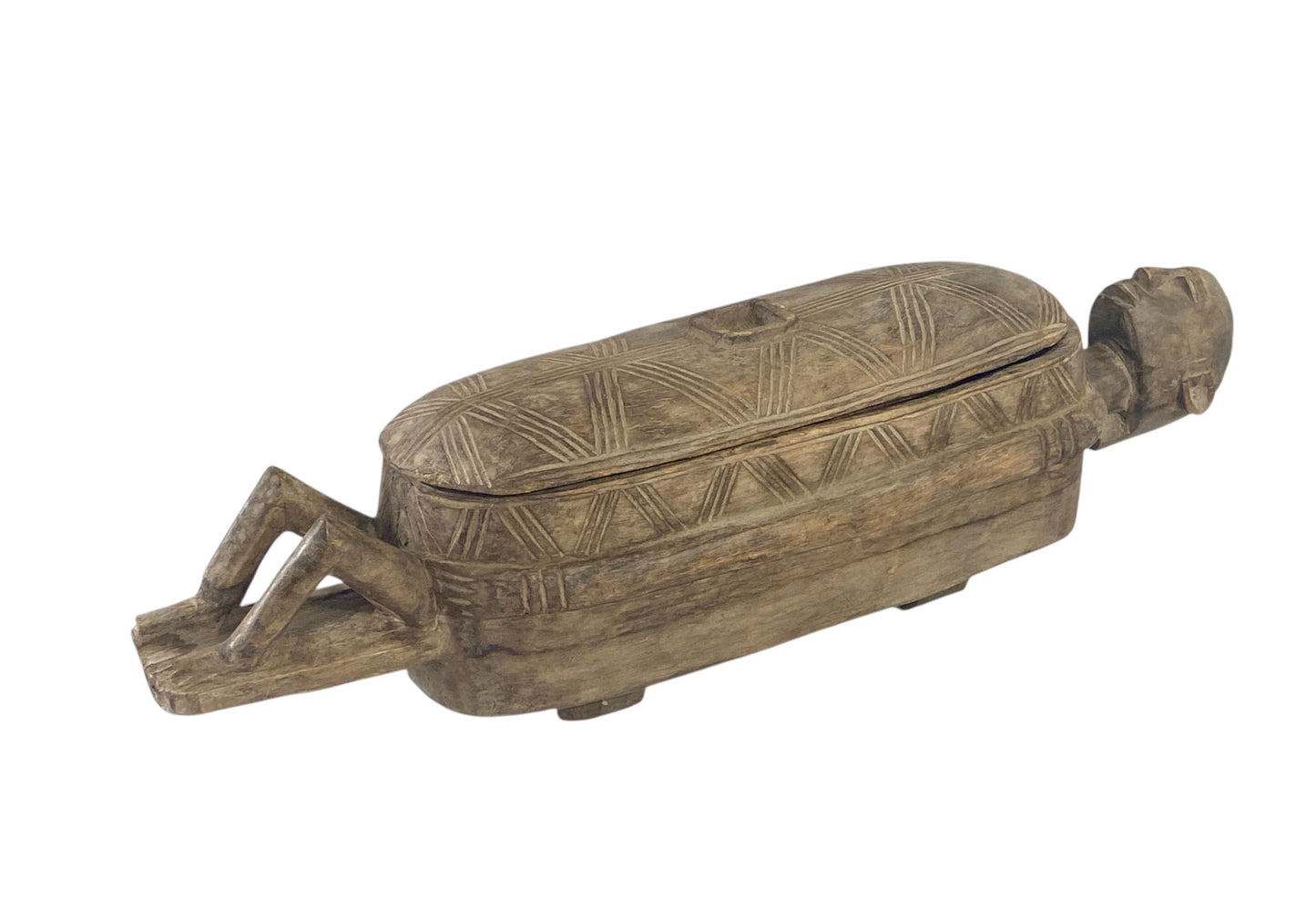 #1155 Vintage  Dogon Pharmacopoeia Box/ Ceremonial Vessel  Mali 24" w