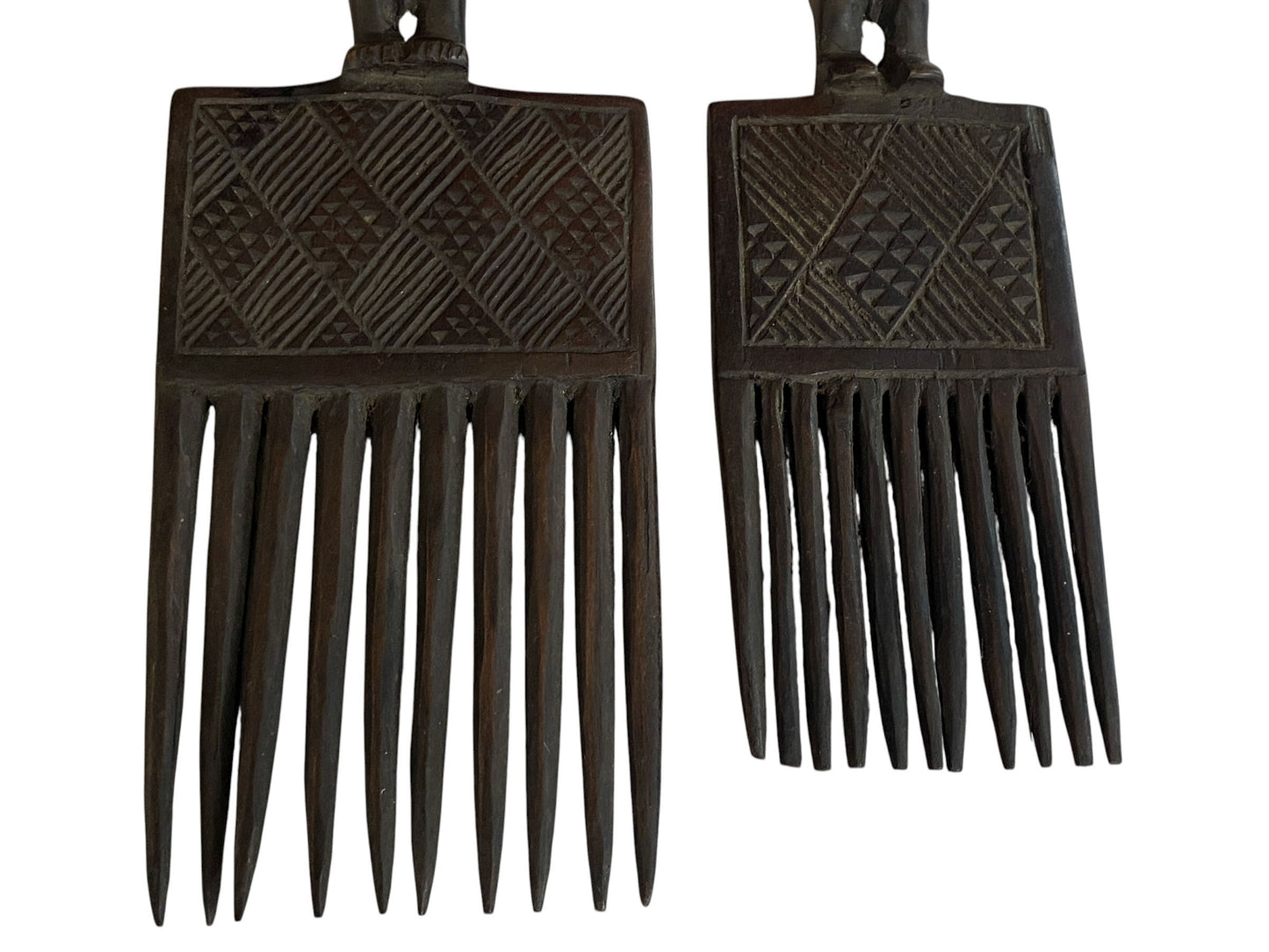 #1116 Hemba Wedding Combs w/Standing couple Figures Congo