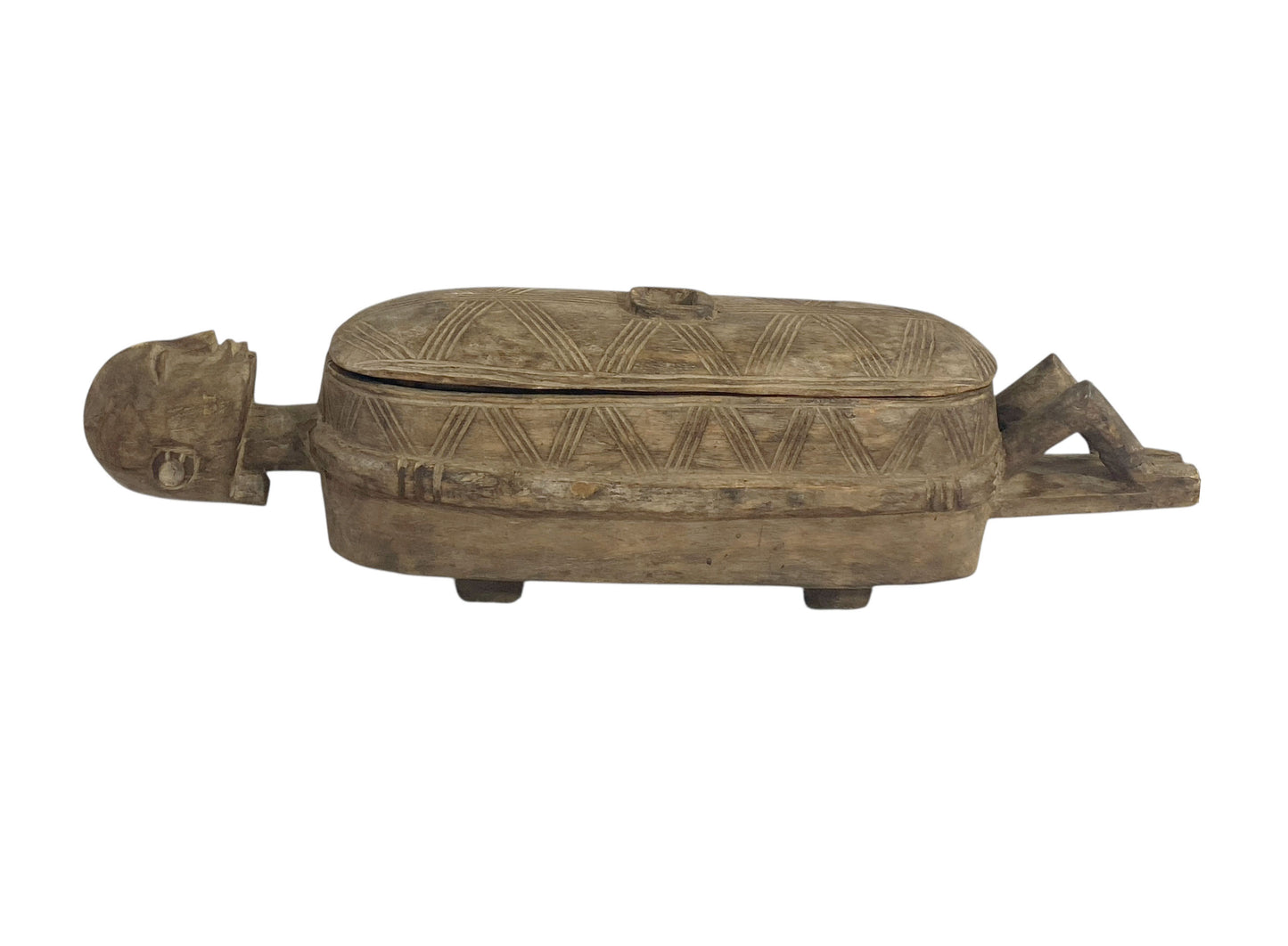 #1155 Vintage  Dogon Pharmacopoeia Box/ Ceremonial Vessel  Mali 24" w