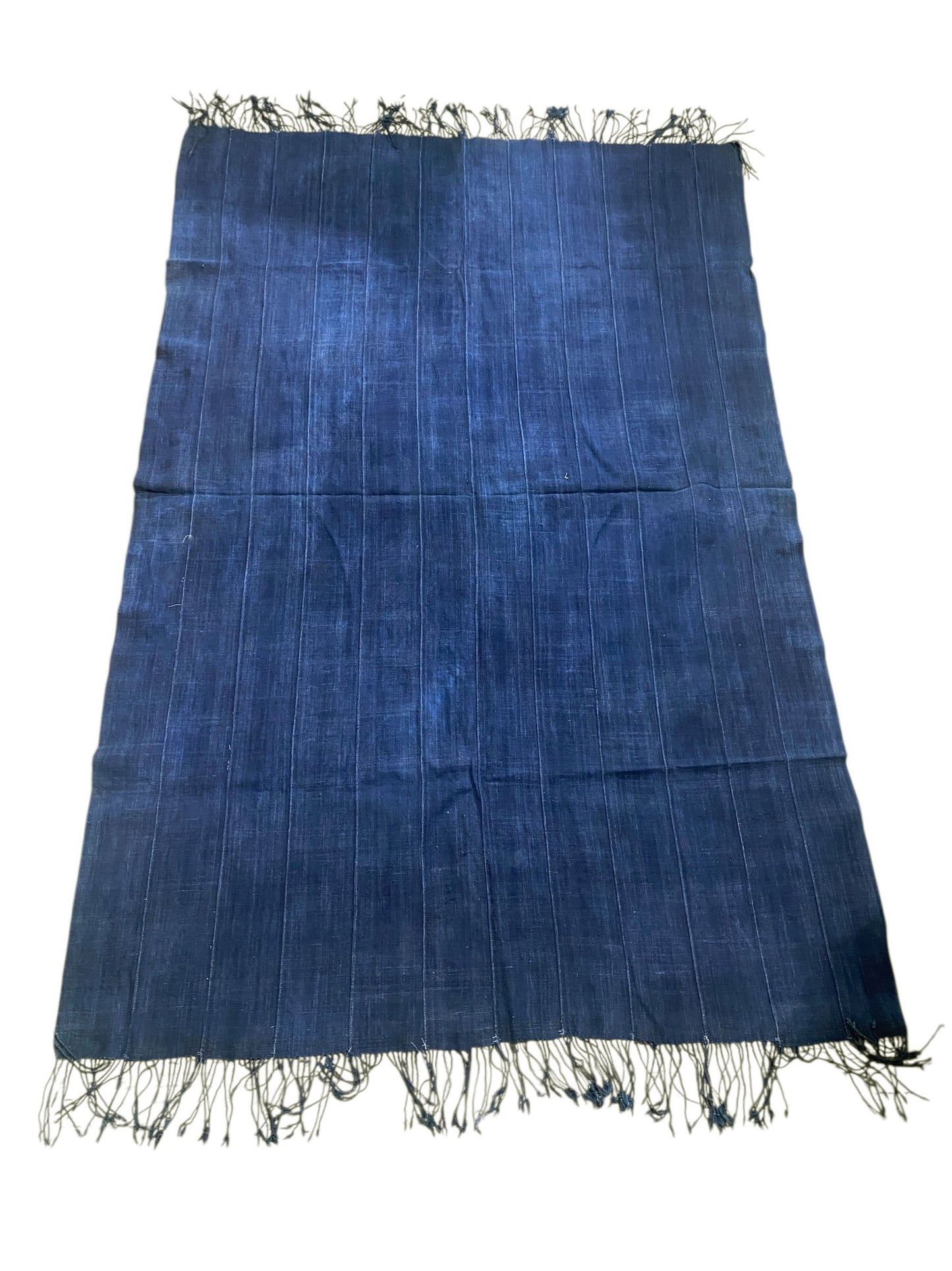 # 527 Vintage  Fine Plain Indigo Cloth - Mossi Tribe Burkina Faso 67"