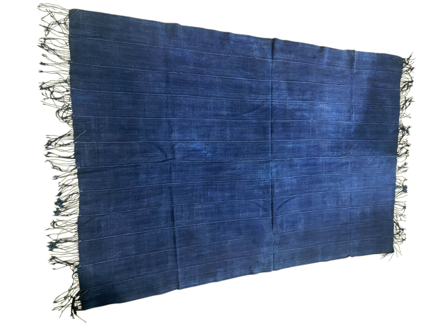 # 527 Vintage  Fine Plain Indigo Cloth - Mossi Tribe Burkina Faso 67"