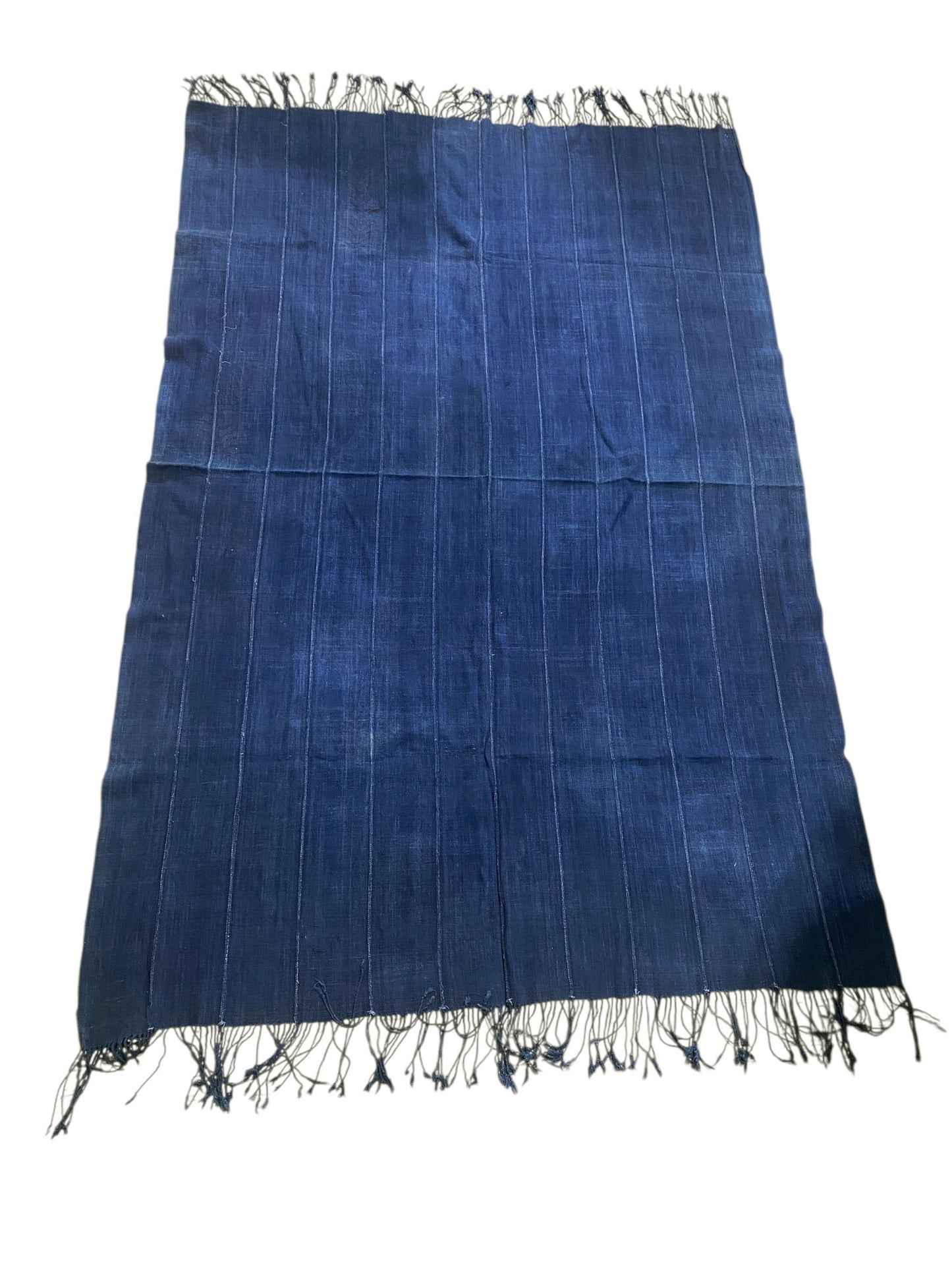 # 527 Vintage  Fine Plain Indigo Cloth - Mossi Tribe Burkina Faso 67"