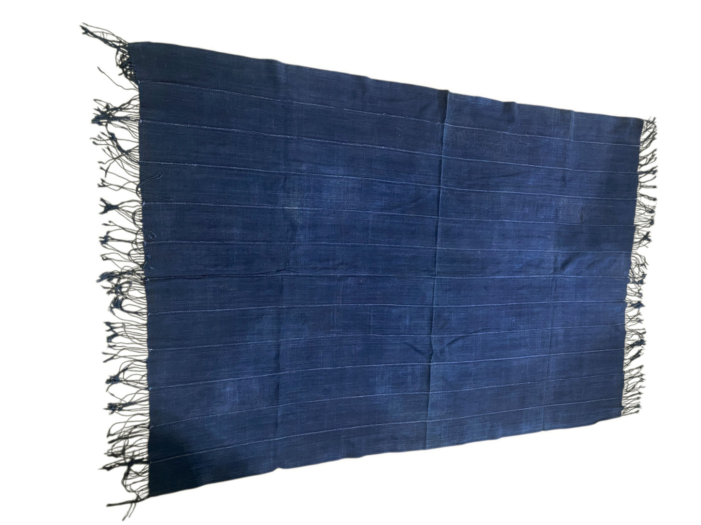 # 527 Vintage  Fine Plain Indigo Cloth - Mossi Tribe Burkina Faso 67"