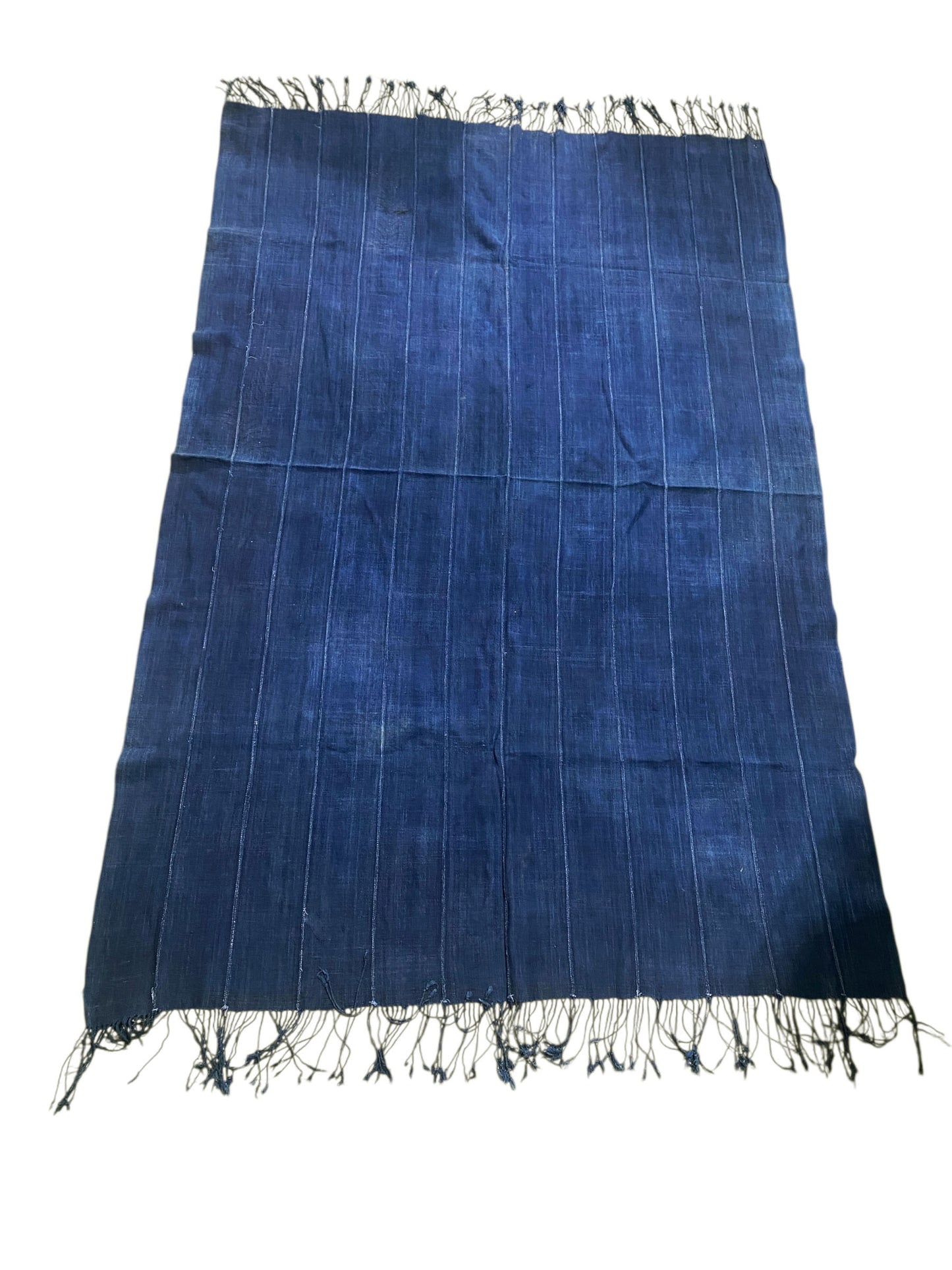 # 527 Vintage  Fine Plain Indigo Cloth - Mossi Tribe Burkina Faso 67"