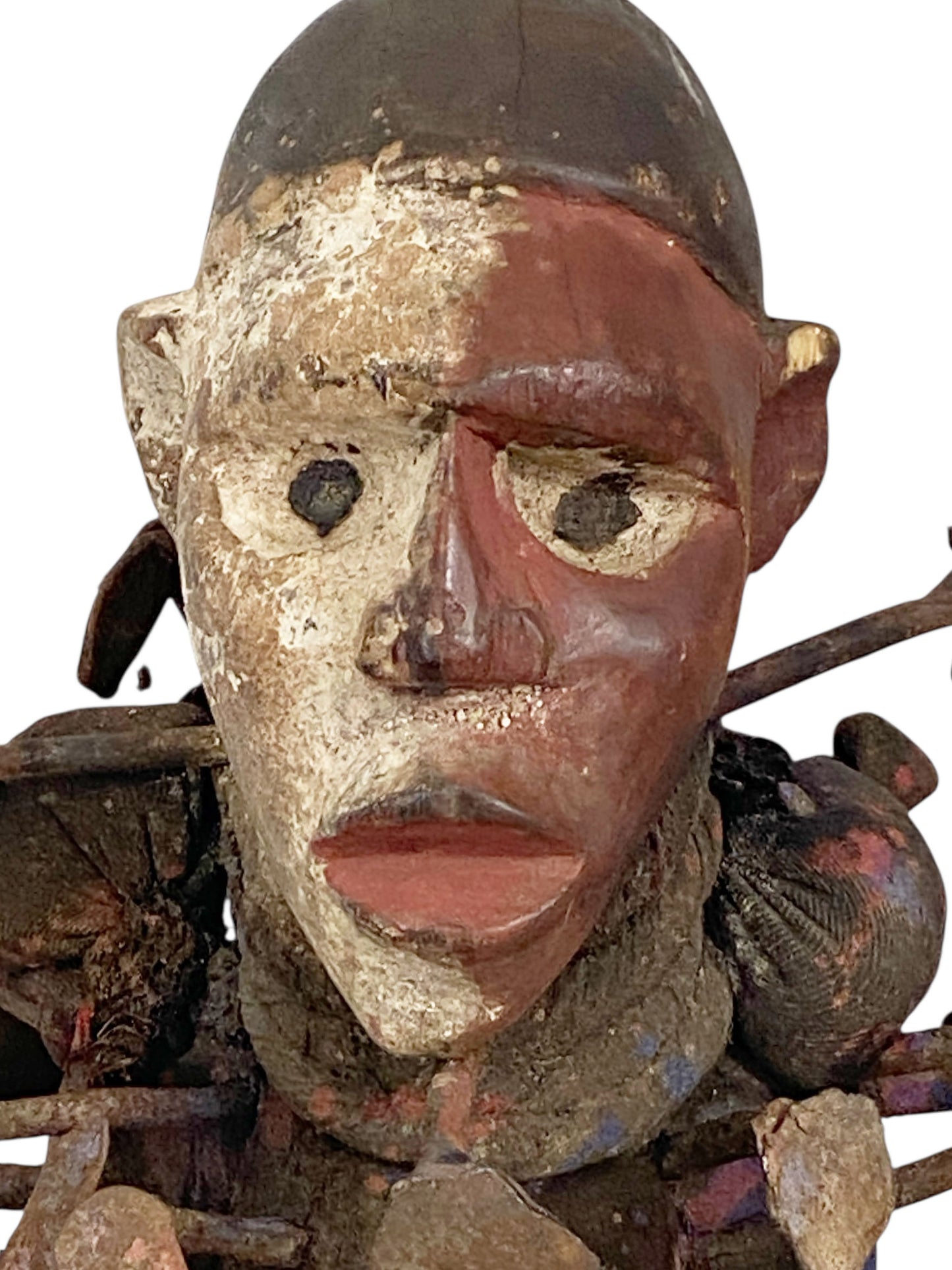 #1164 Vintage African Nkisi Fetish Power Figure 12" H Congo