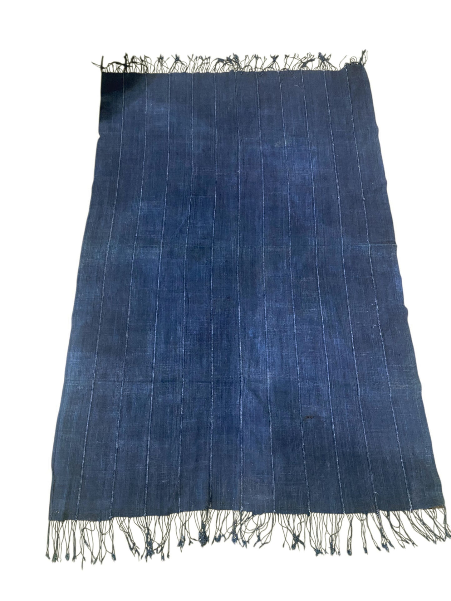 # 527 Vintage  Fine Plain Indigo Cloth - Mossi Tribe Burkina Faso 67"