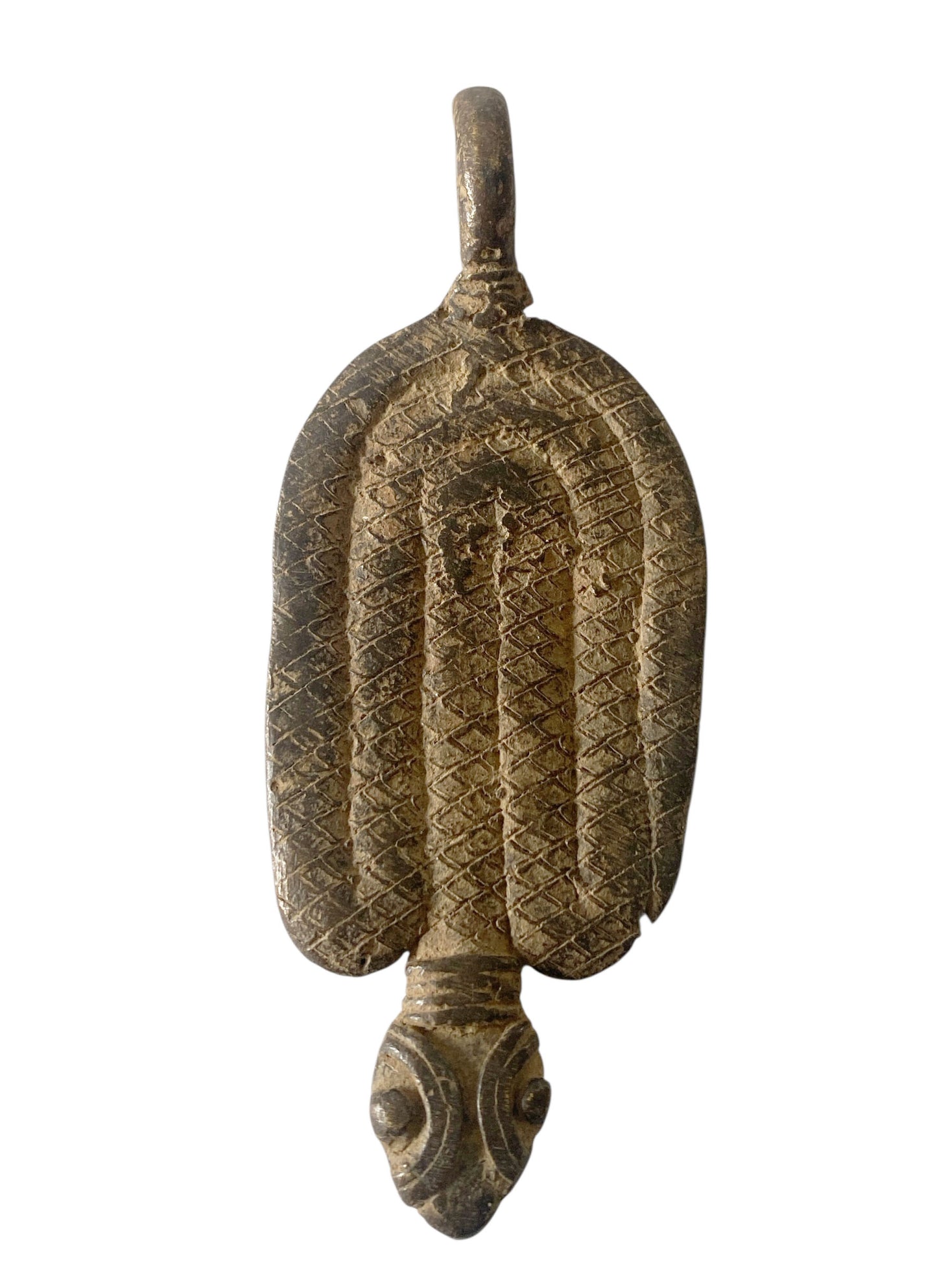 #1193 Vtg Set of Two Gan Bronze Amulet Pendant/Gold Weight /  Burkina Faso