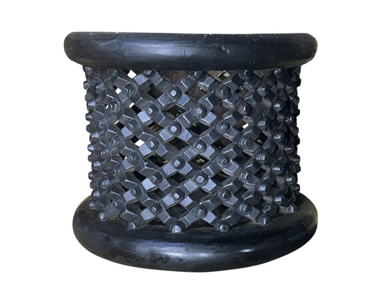 #6675  Vintage  African Bamileke Spider Stool/Table 21" Diameter