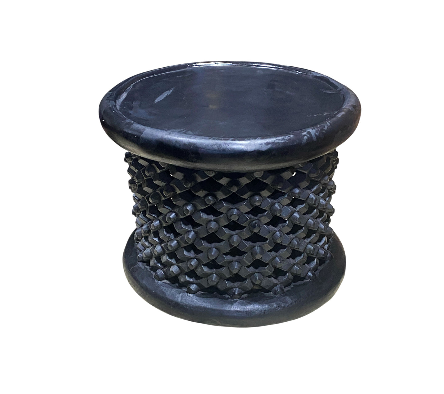 #6675  Vintage  African Bamileke Spider Stool/Table 21" Diameter