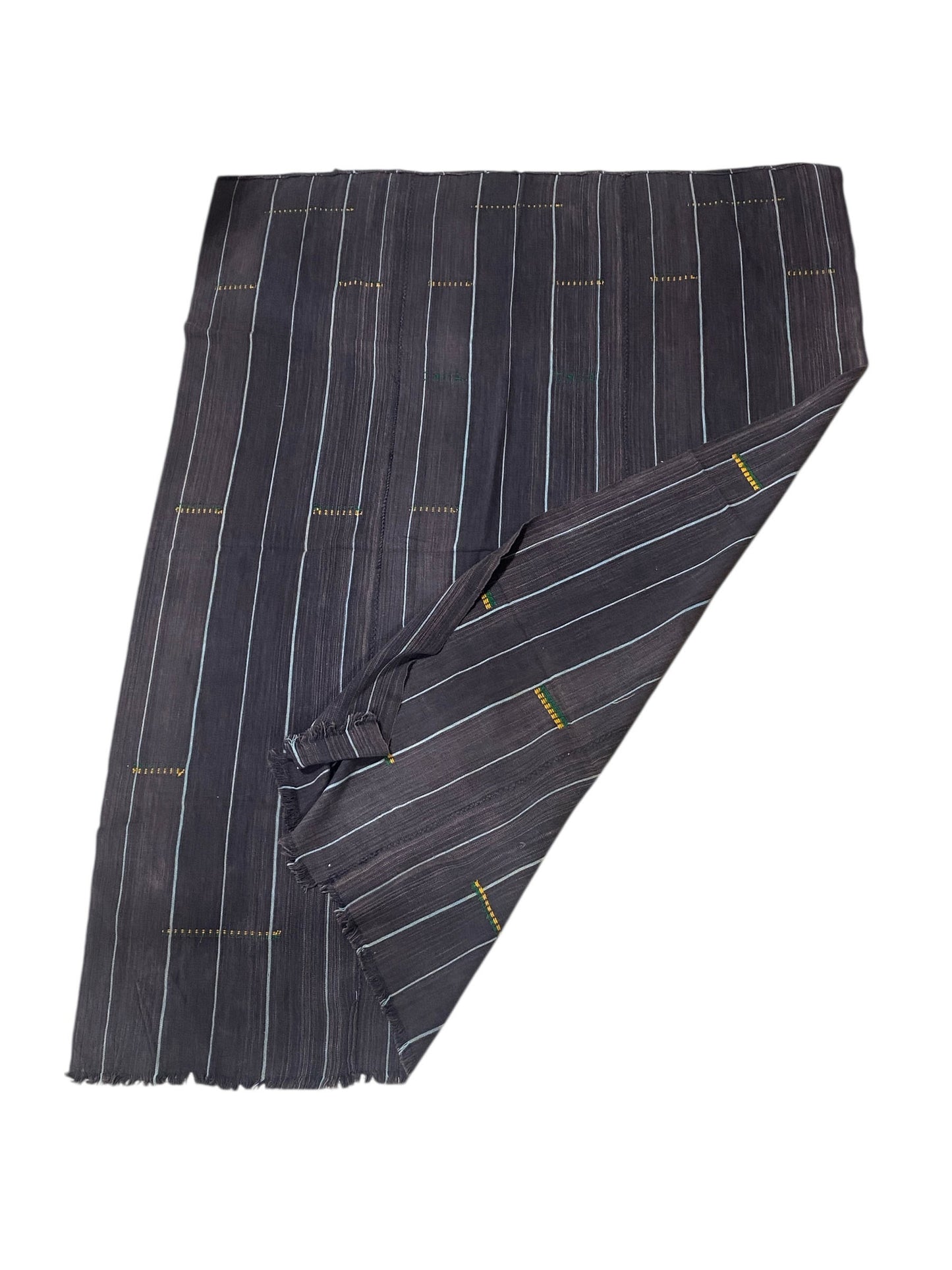 # 525 Fine handwoven Black Cloth - Mossi Tribe Burkina Faso 58"