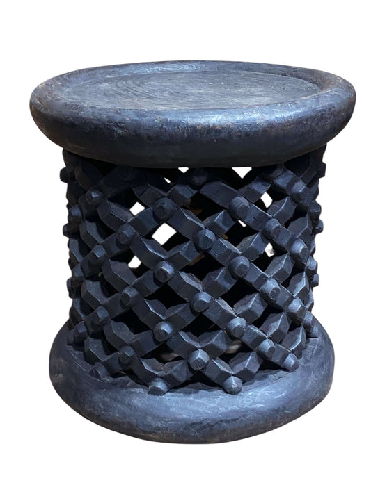 #5441  Old African Bamileke Spider Stool/Table 16" H