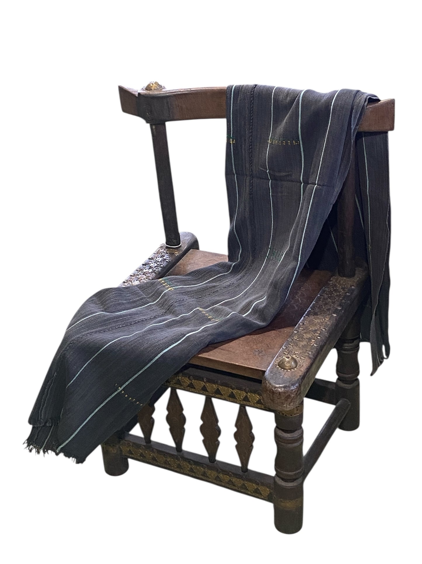 # 525 Fine handwoven Black Cloth - Mossi Tribe Burkina Faso 58"