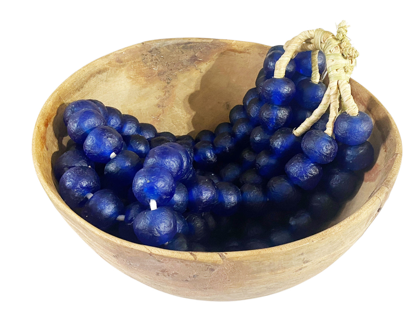 #1207 African Jumbo Glass Trading Beads Necklace Set of Five