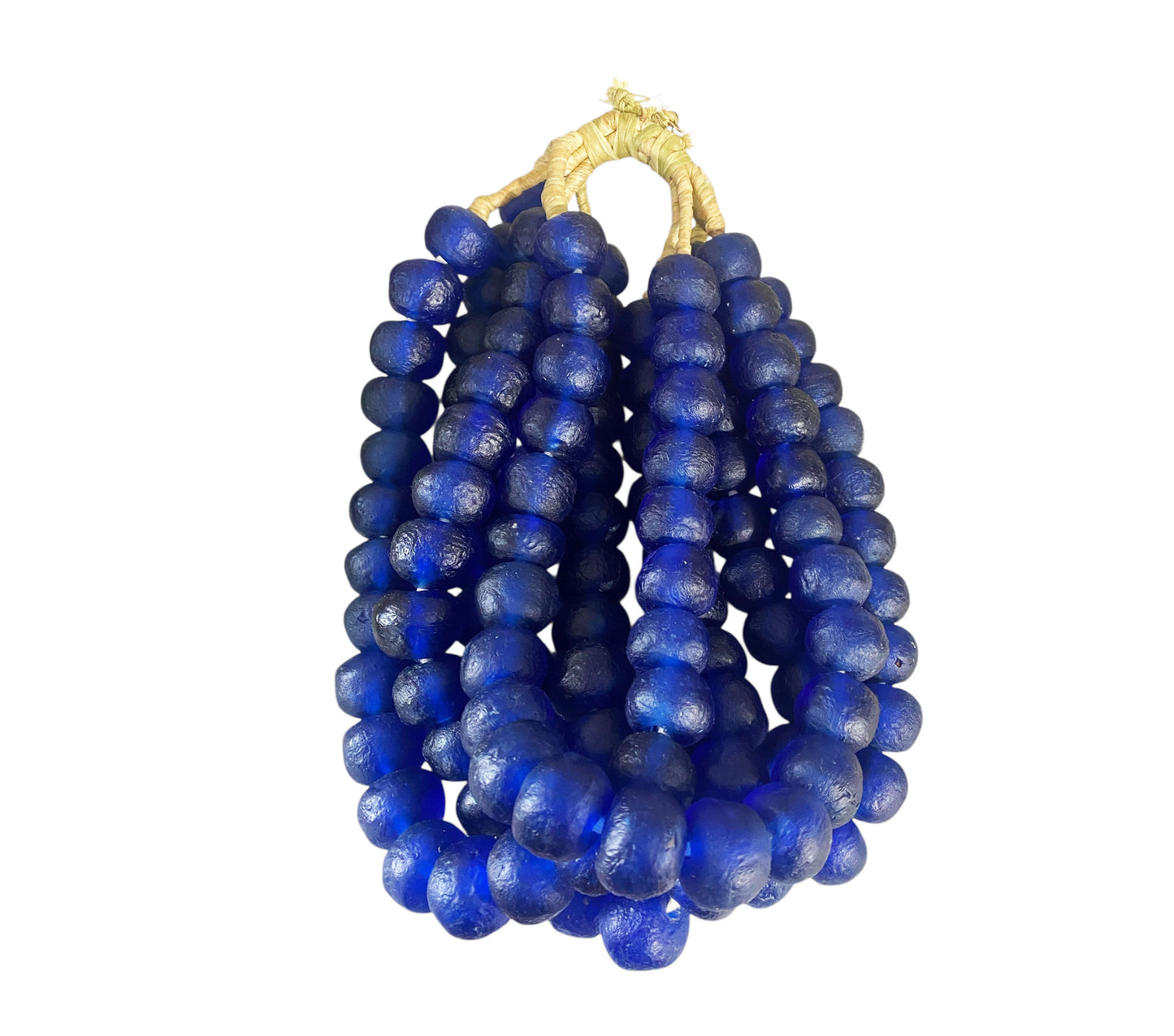 #1207 African Jumbo Glass Trading Beads Necklace Set of Five