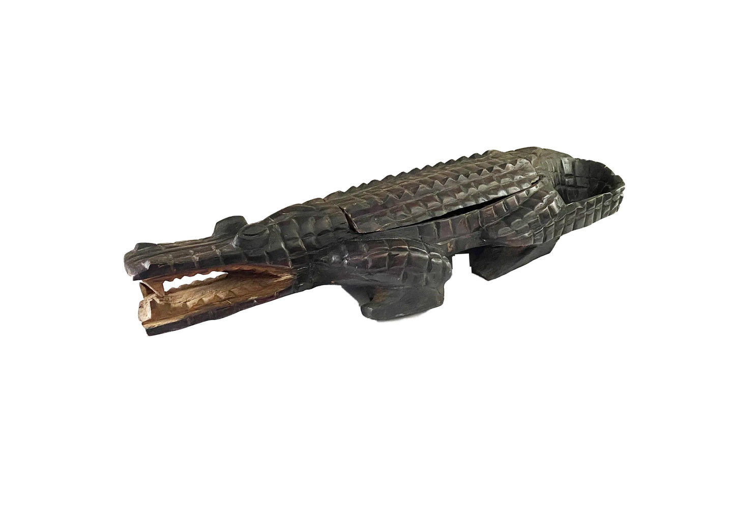 #3914  Large African Akan Awari Mancala Game Board 32.5" w