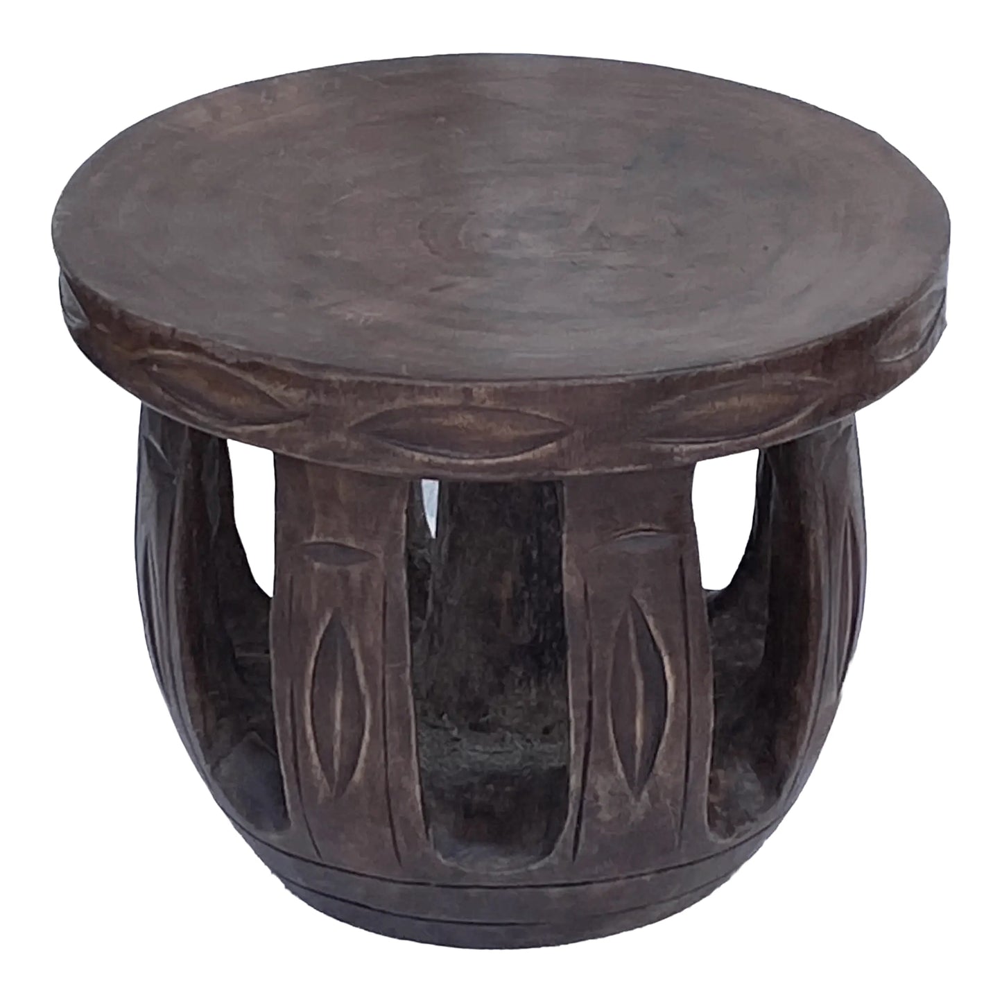 #3836 African  Baga Stool Guinea-Bissau 10" H by 12" w