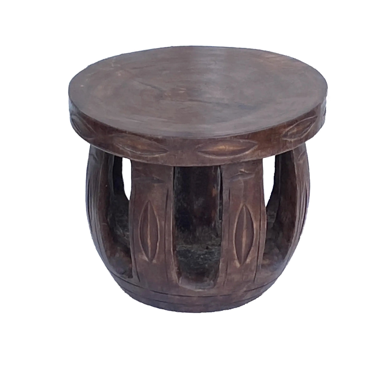 #3836 African  Baga Stool Guinea-Bissau 10" H by 12" w