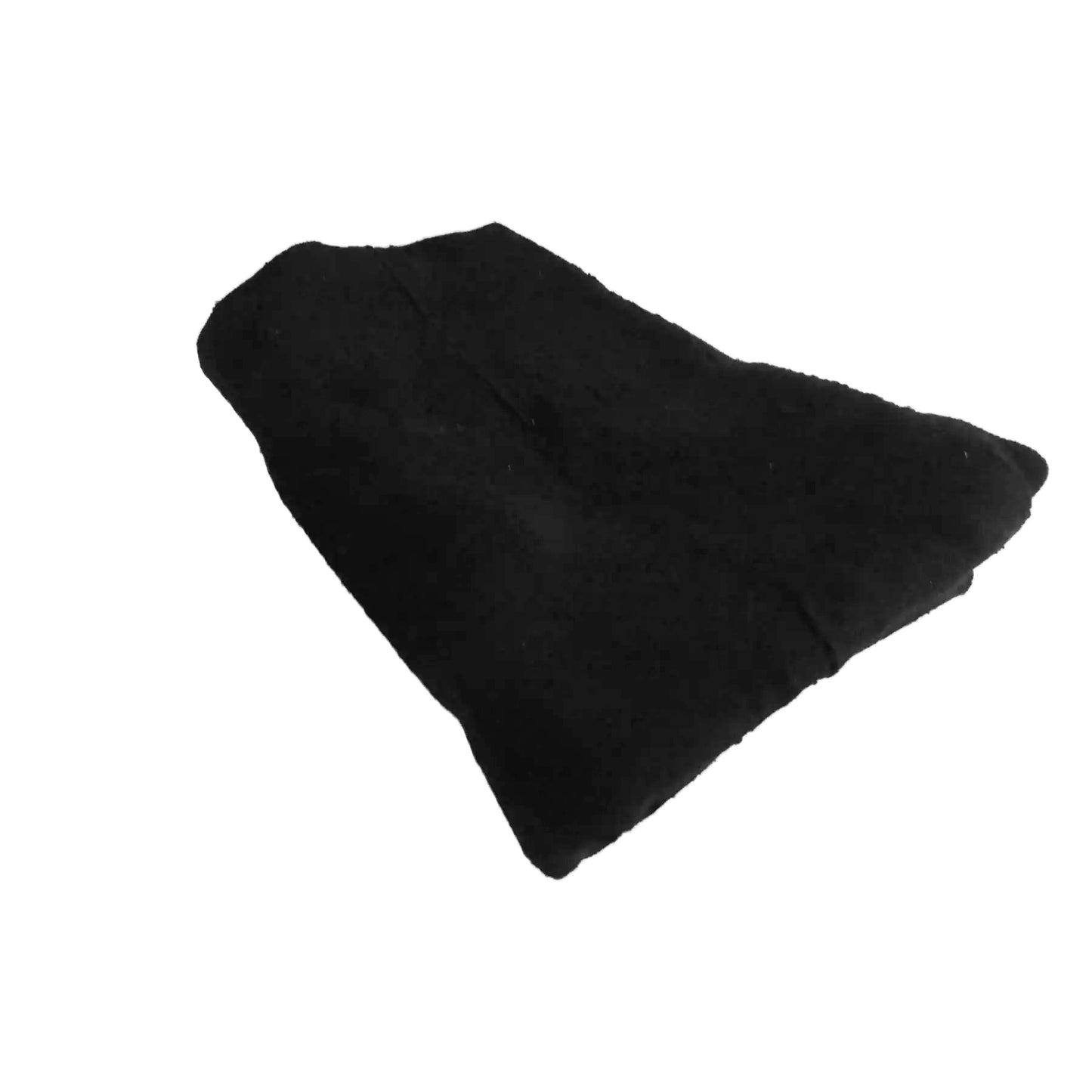 #232 African Solid  Black Mud Cloth Textile / Blanket 60" by 42"