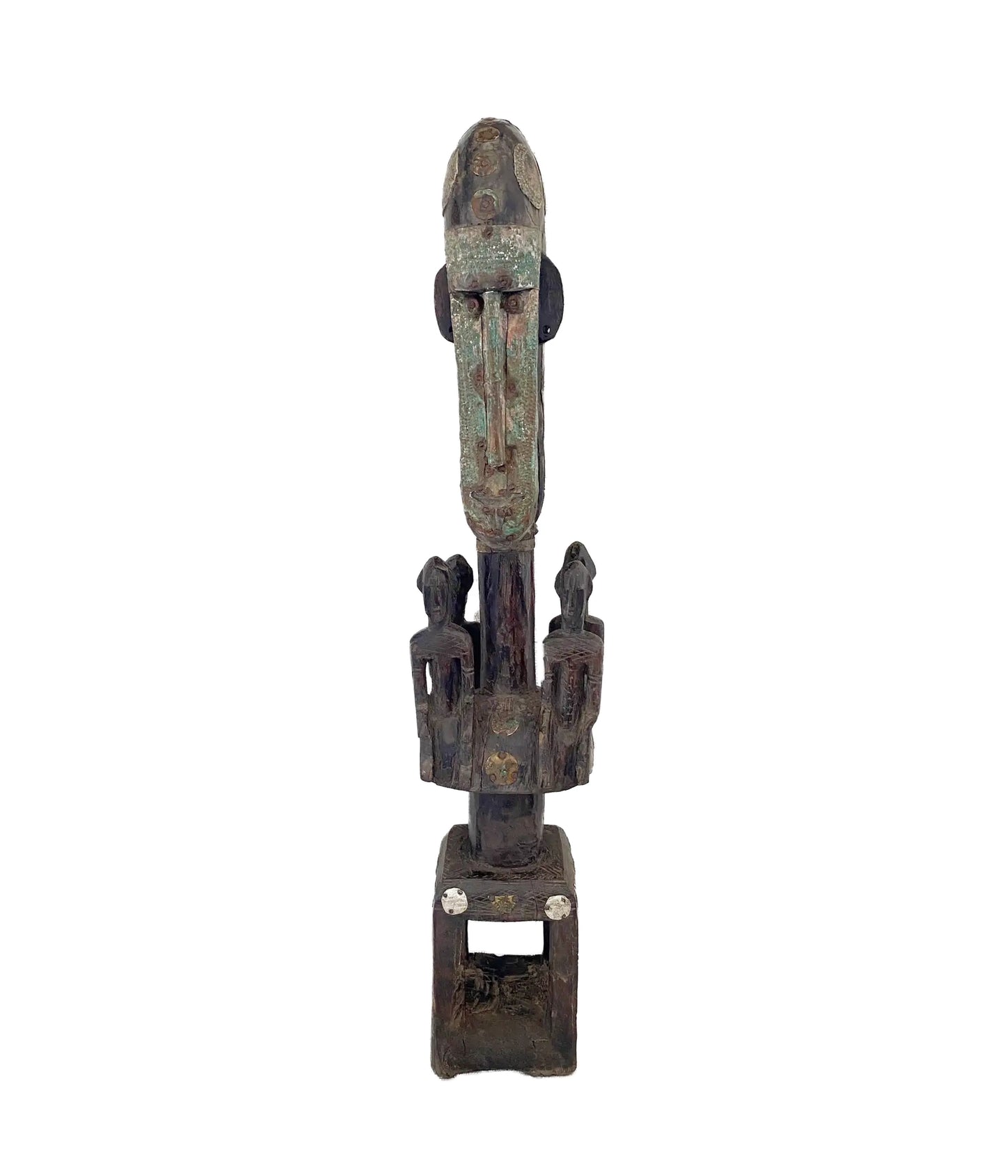 #5000 Rare Vintage  Dogon /Marka tribe Figural Tellem Sculpture 32" H