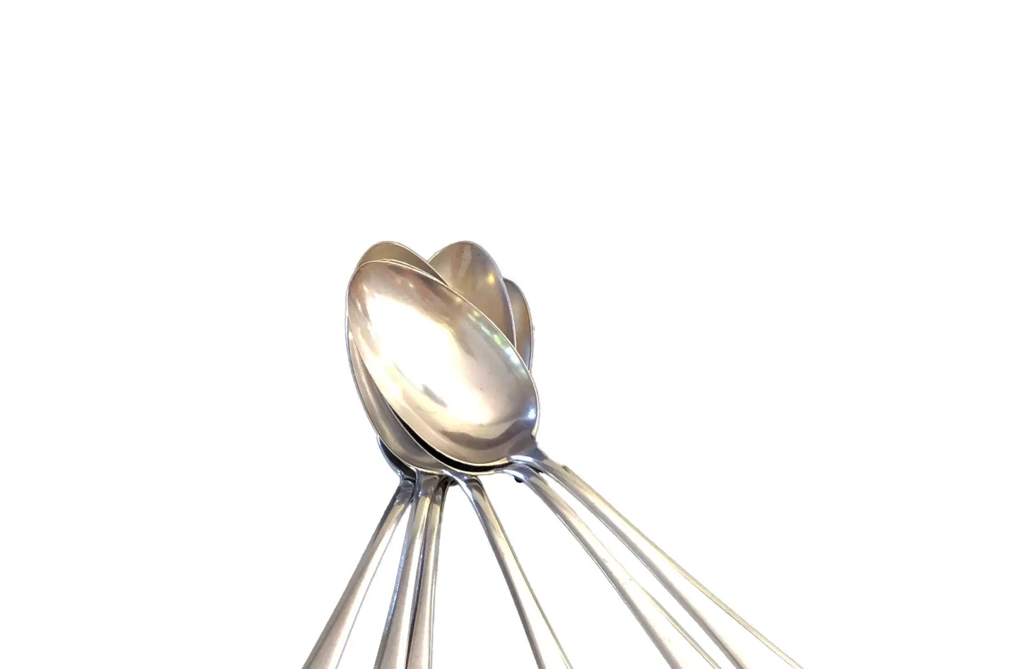#213 European Coin Silver Serving Spoons - Set of 6
