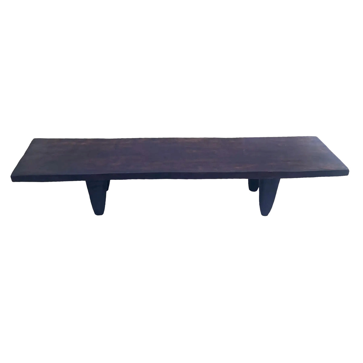 5941 Vintage large-tribal-wood-senufo-coffee-table stool-74.5" w