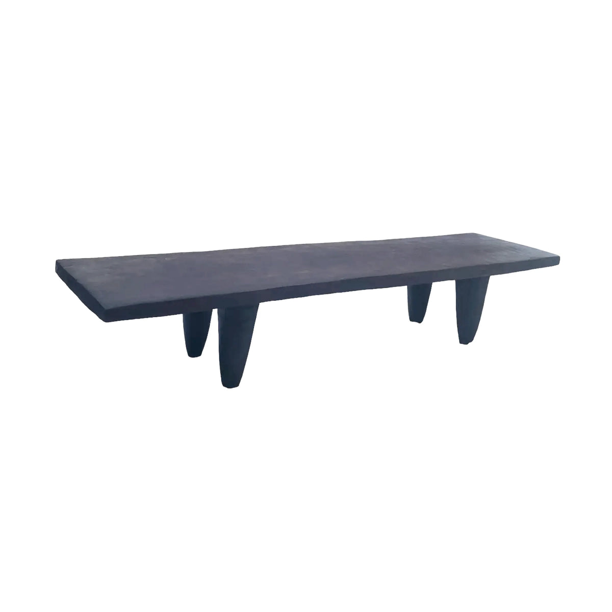 5941 Vintage large-tribal-wood-senufo-coffee-table stool-74.5" w
