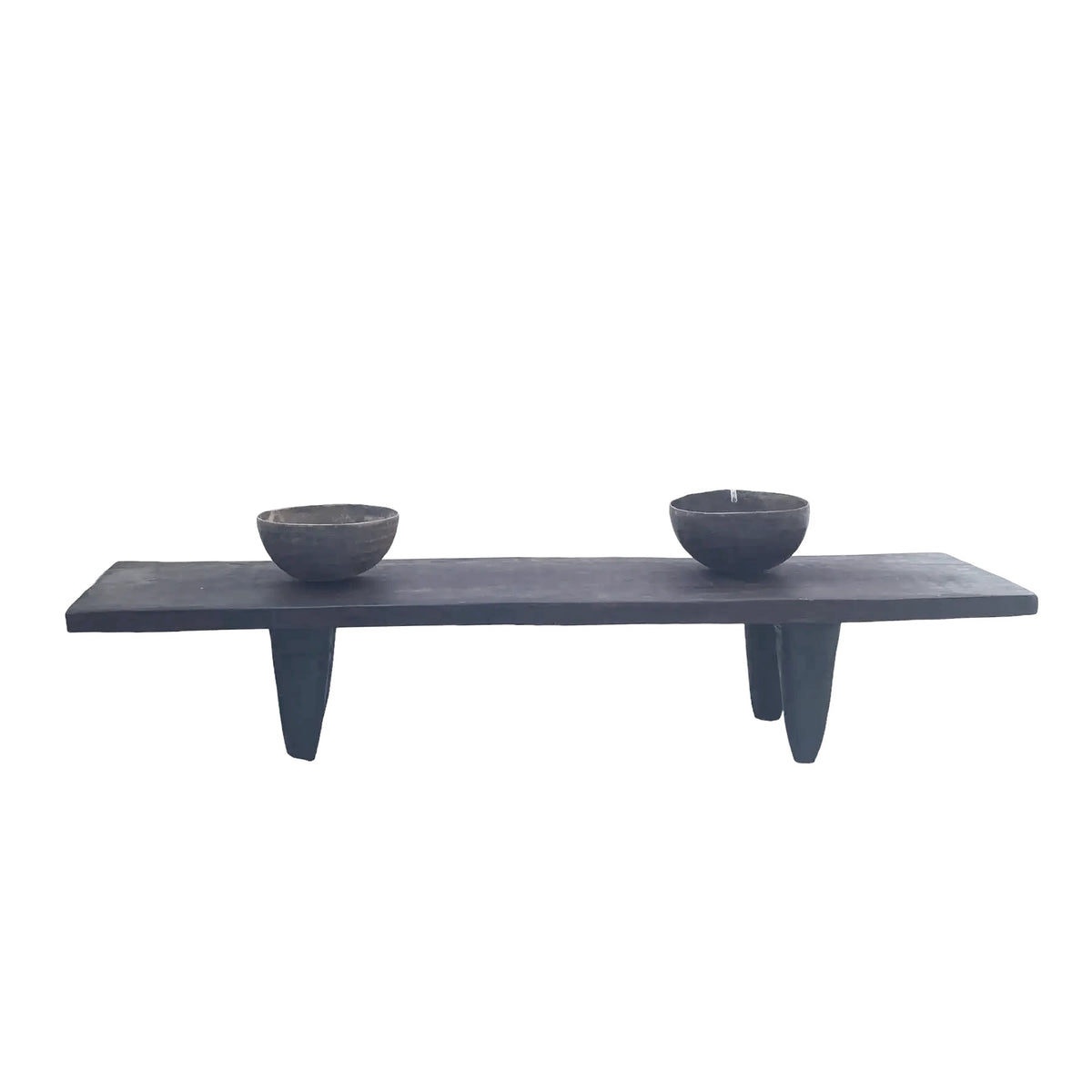 5941 Vintage large-tribal-wood-senufo-coffee-table stool-74.5" w