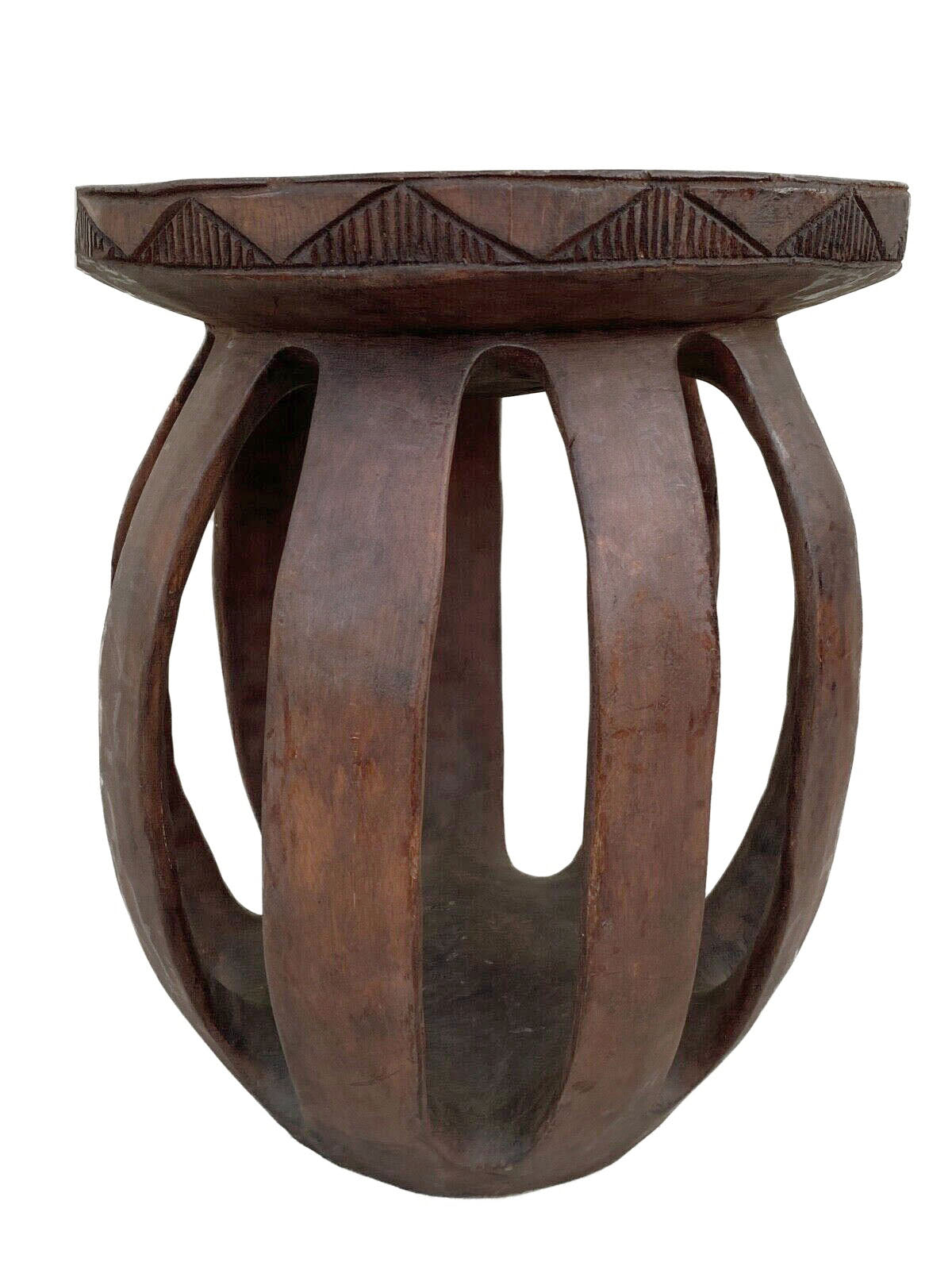 #4028 African Large Baga Stool Guinea-Bissau  19" H by 15.5"W