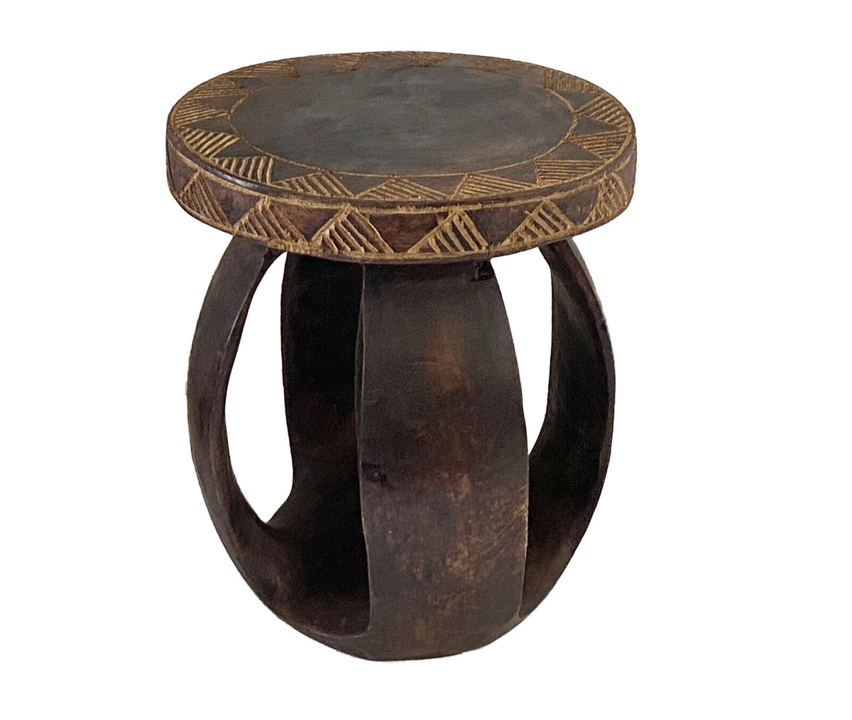 #3750 African  Baga Stool/Table Guinea-Bissau  11" H by 9"Diameter