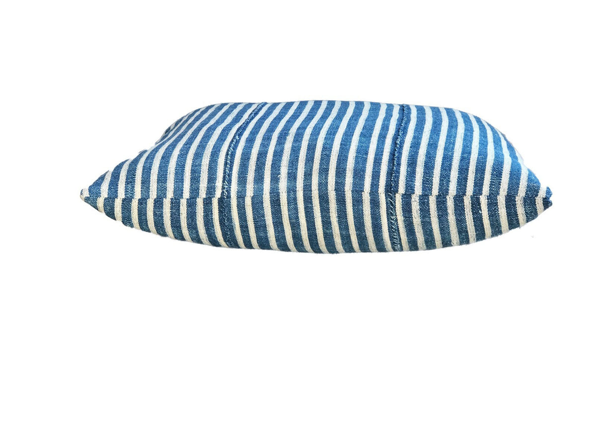 #2982 African Custom Made Lumbar VTG Bondoukou Textile Pillow I Coast 16" W