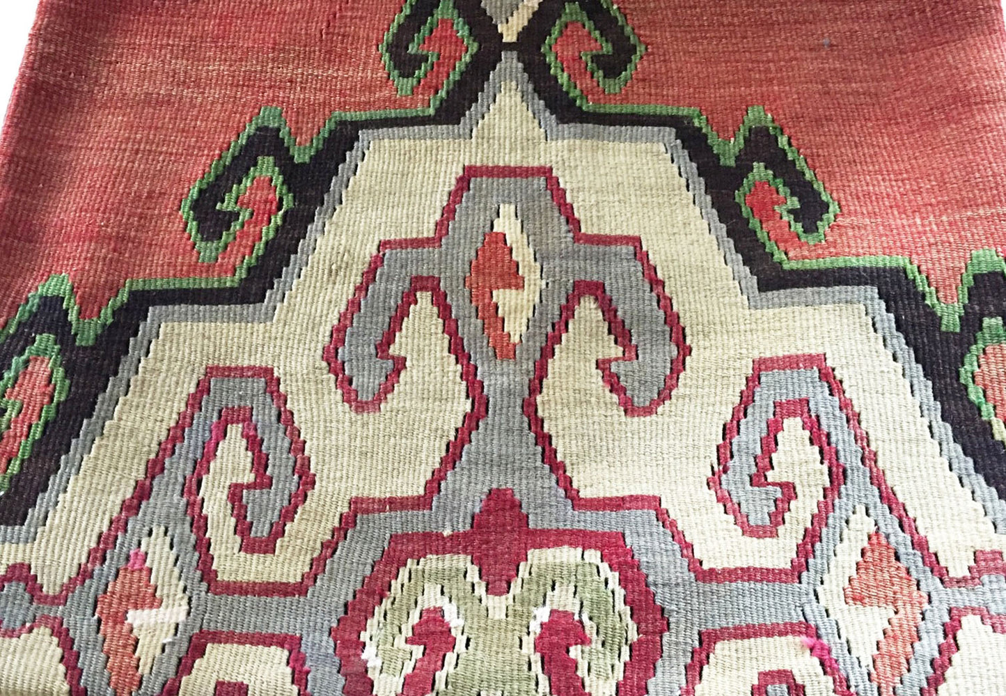 #1652 Superb Custom Made Old Turkish  Tribal Kilim Pillow Cover 20" by 20"