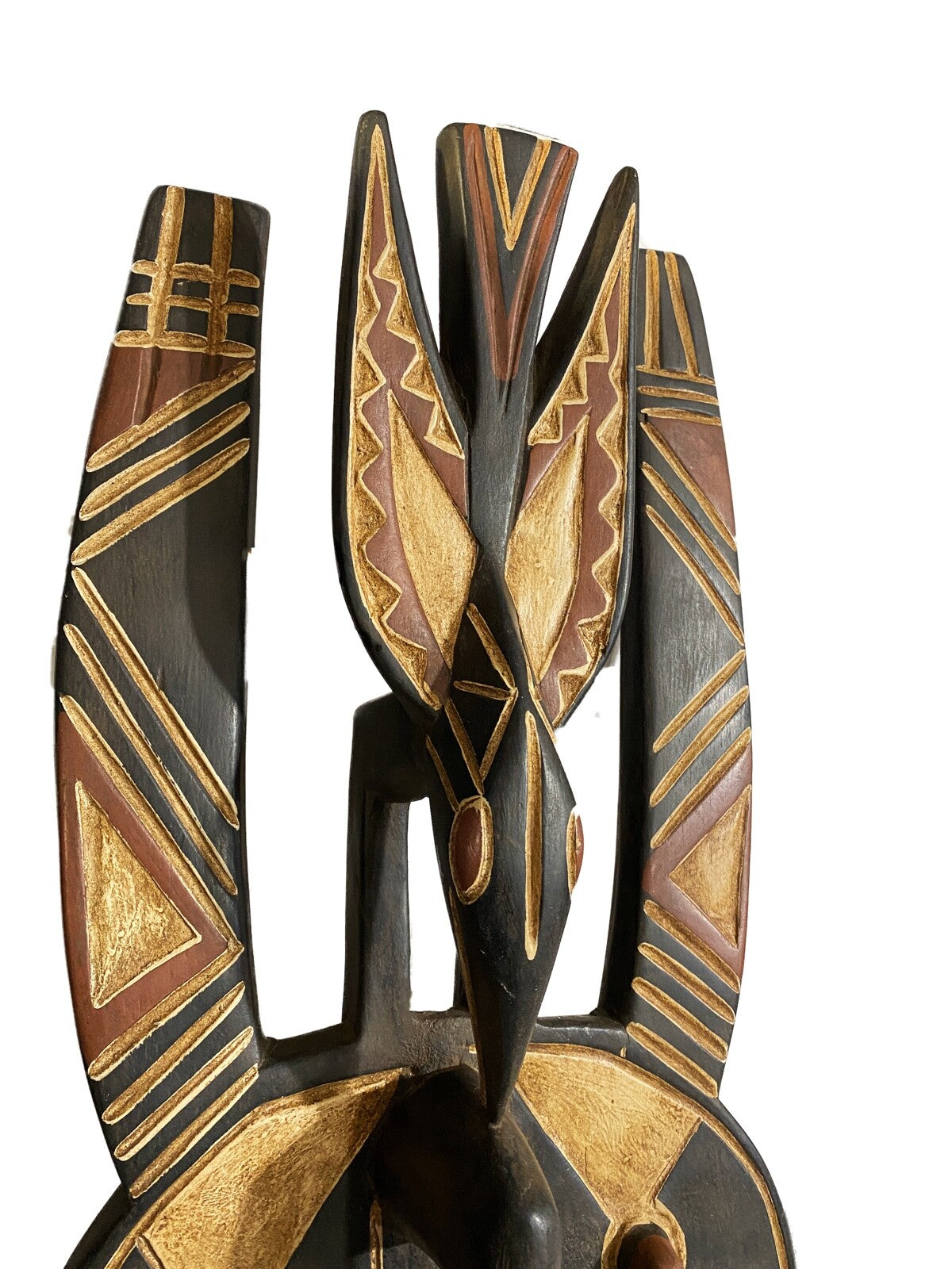 #3989 Large African Bobo / Bwa Round Tribal Dance Mask 30" H