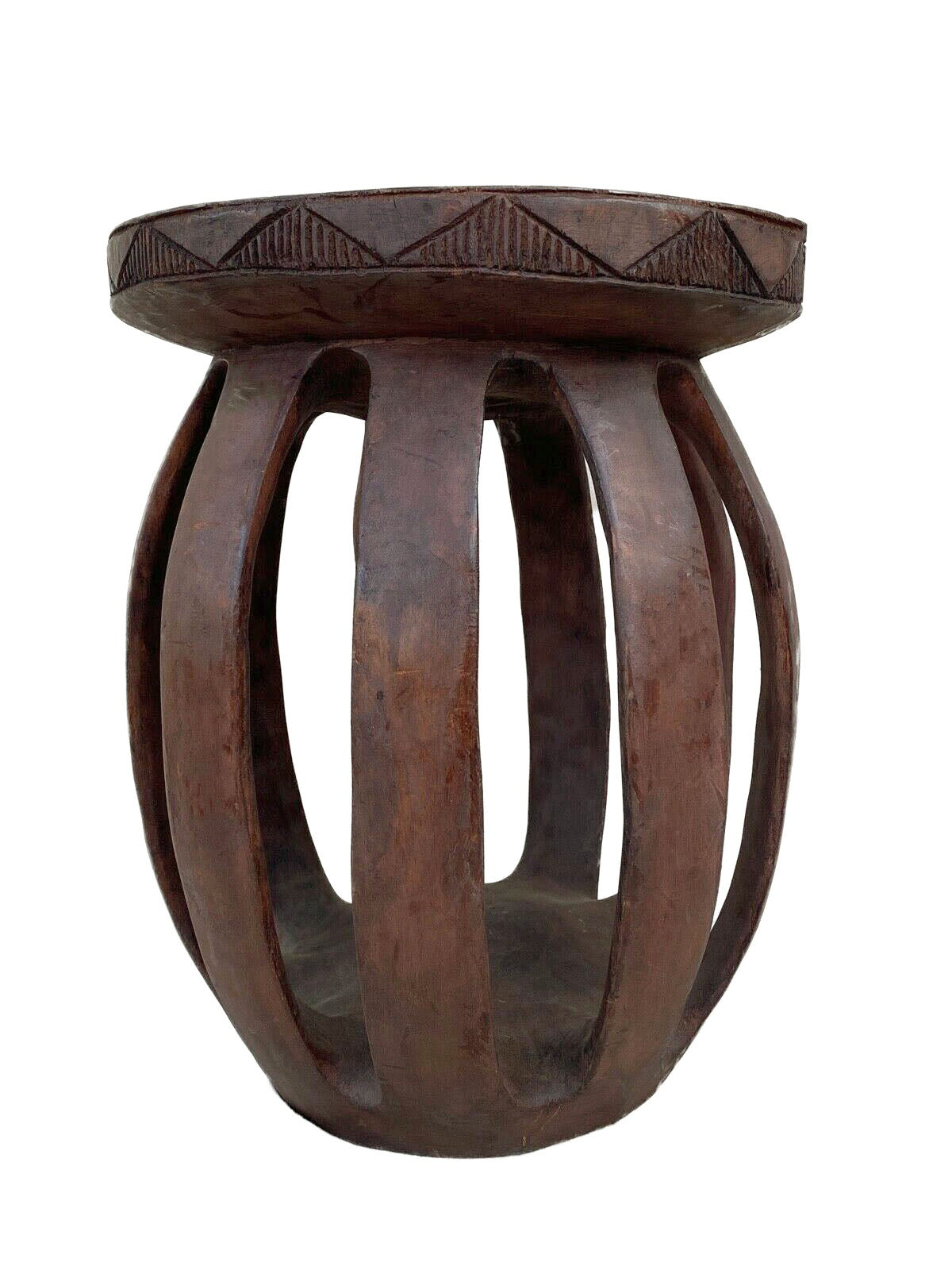 #4028 African Large Baga Stool Guinea-Bissau  19" H by 15.5"W