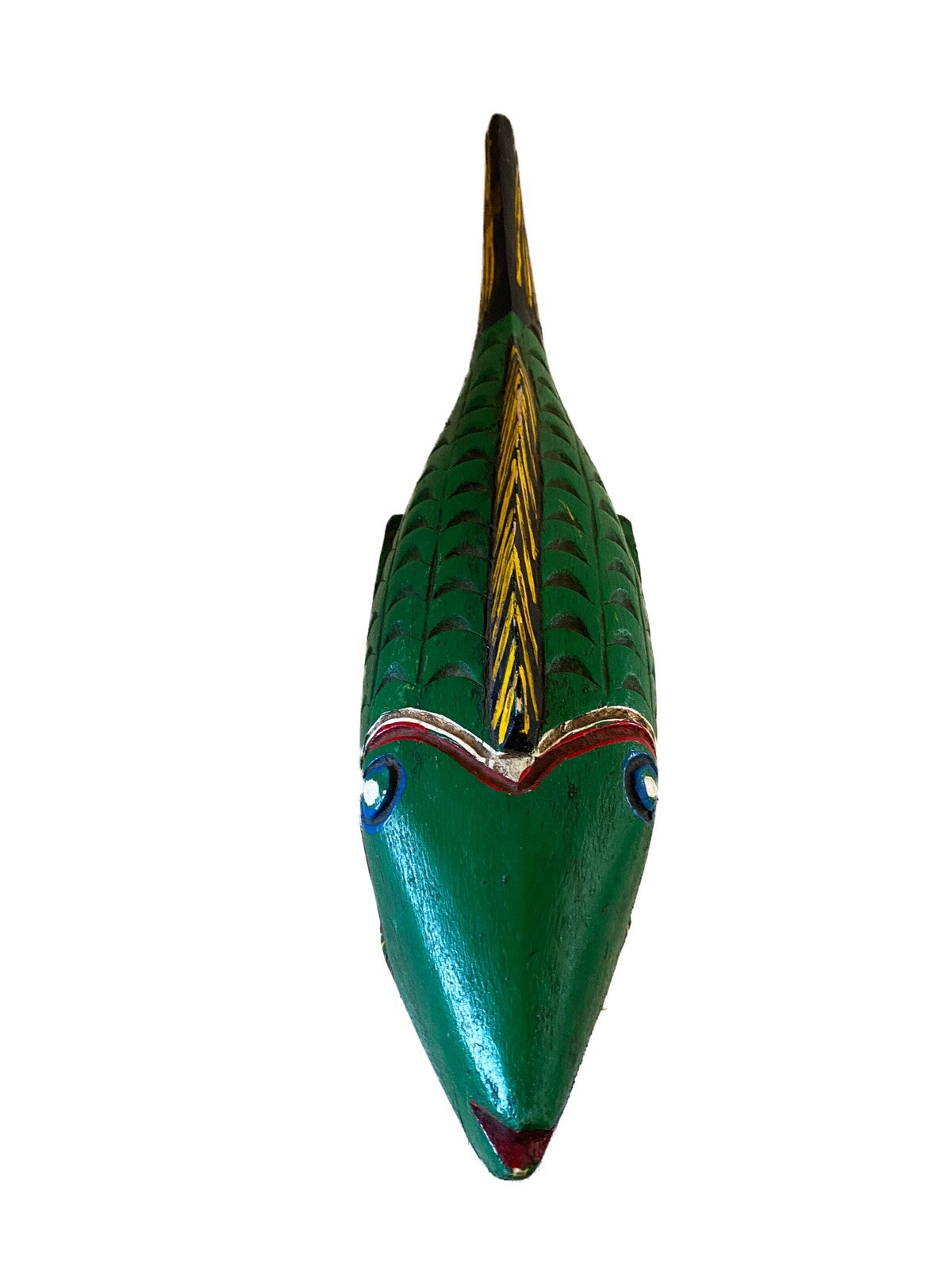 #3932 African Wooden Fish Bozo Tribe Mali 20 " W