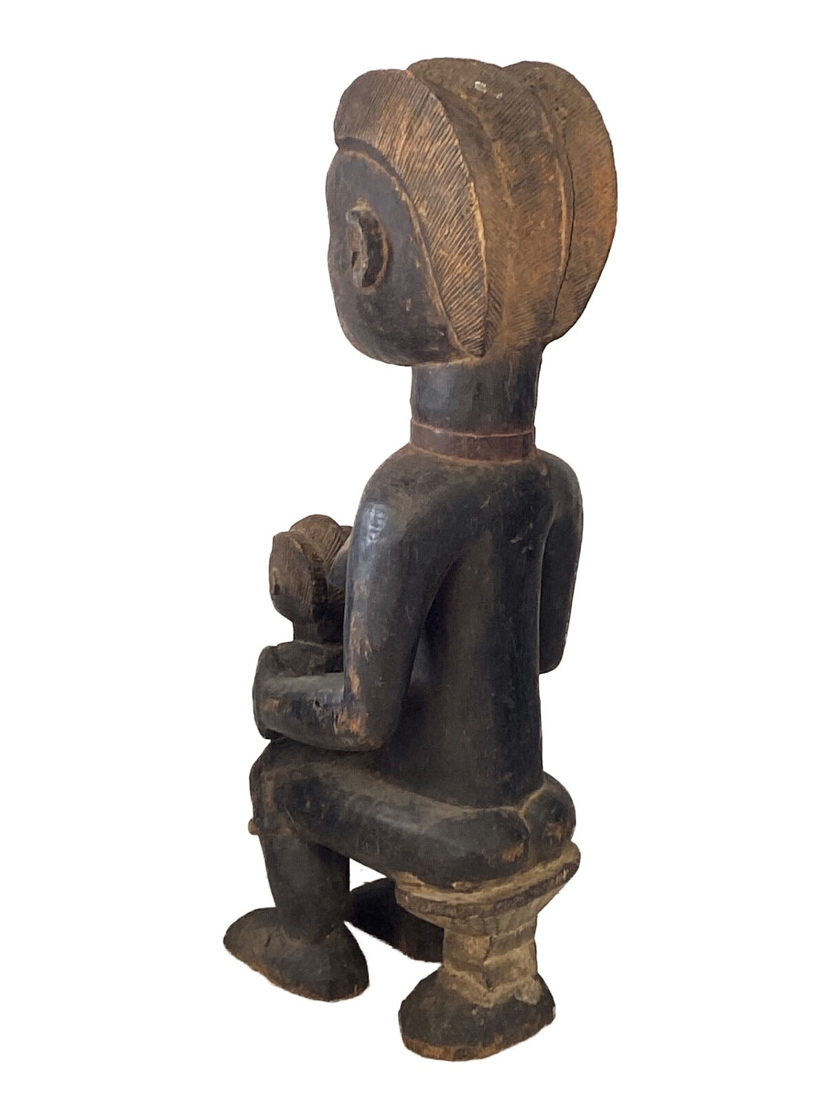 #3525 Baule Old Maternity Figure Cote D'ivoire Africa 18.5" H