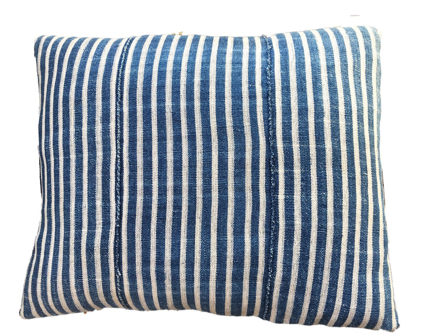 #2982 African Custom Made Lumbar VTG Bondoukou Textile Pillow I Coast 16" W