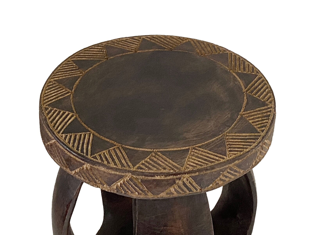 #3750 African  Baga Stool/Table Guinea-Bissau  11" H by 9"Diameter