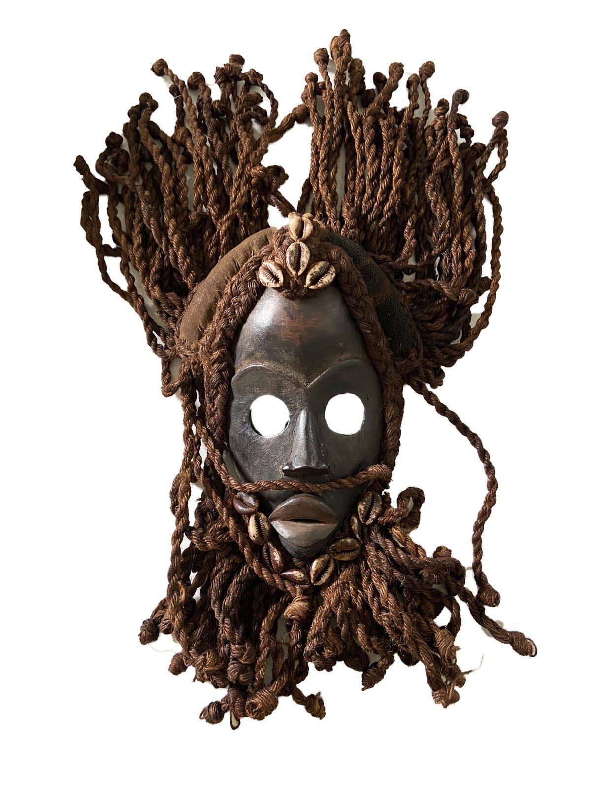 #3552  Superb Vintage  African I .Coast Dan Ceremonial Dance  Mask 14" H