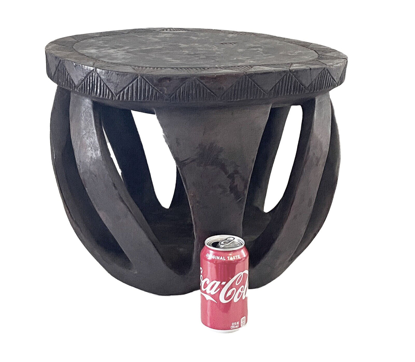 #3747 African  Baga LG Stool /Table Guinea-Bissau  14" H by 17.25"W