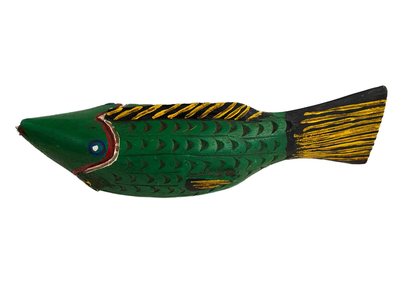 #3932 African Wooden Fish Bozo Tribe Mali 20 " W
