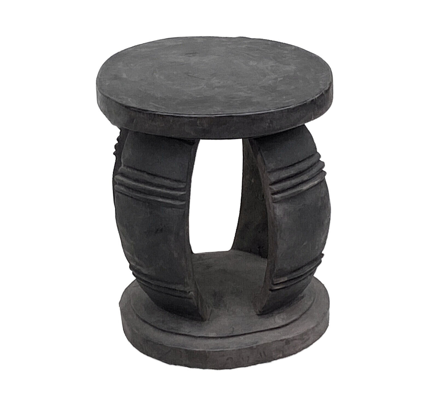#4121 VTG African Large Baga Stool Guinea-Bissau  14" H by 12.5"W